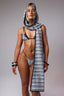 SoHo pinstripe multi-way cover up