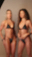 San Saba Suede Studded Bikini Bottoms - Black